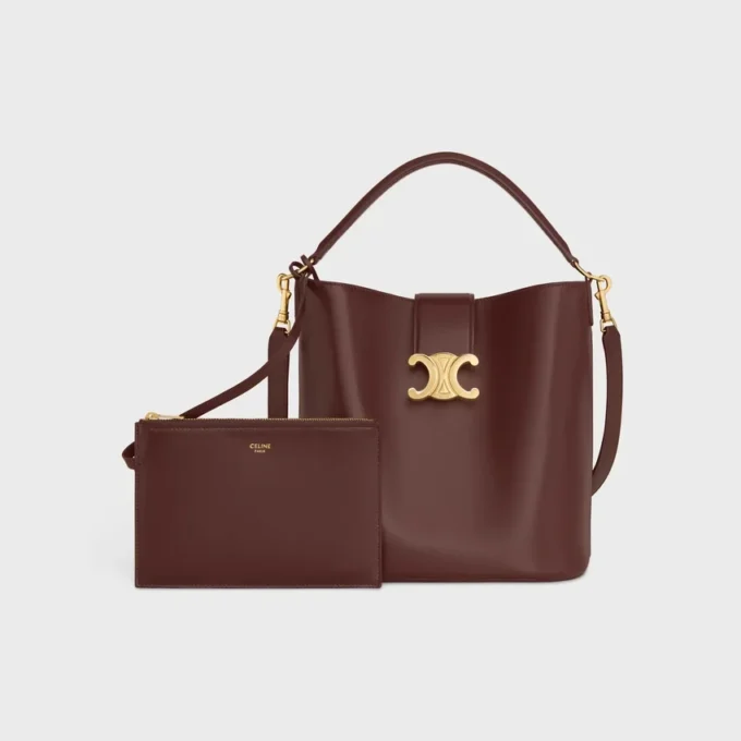 Medium Bucket Louise van glad kalfsleer