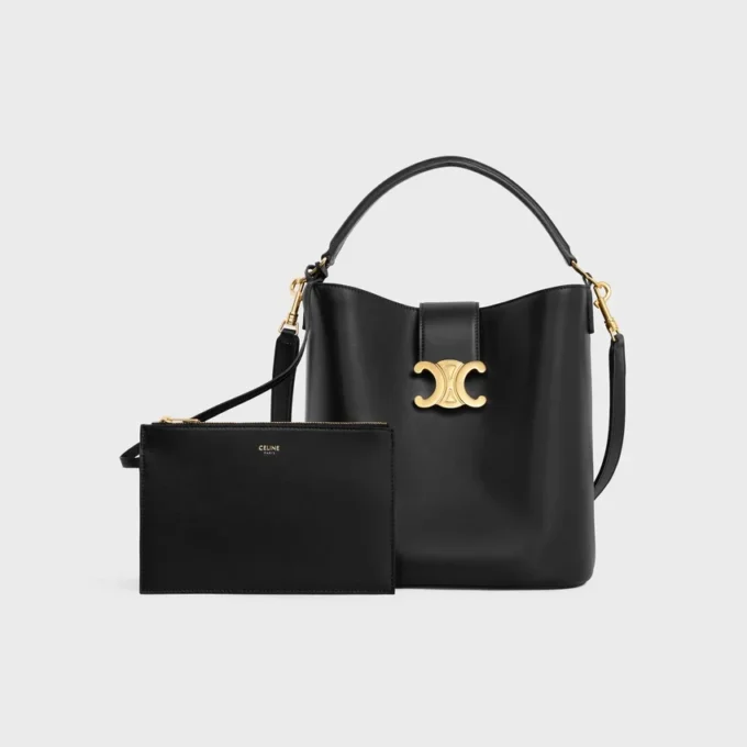 Medium Bucket Louise van glad kalfsleer