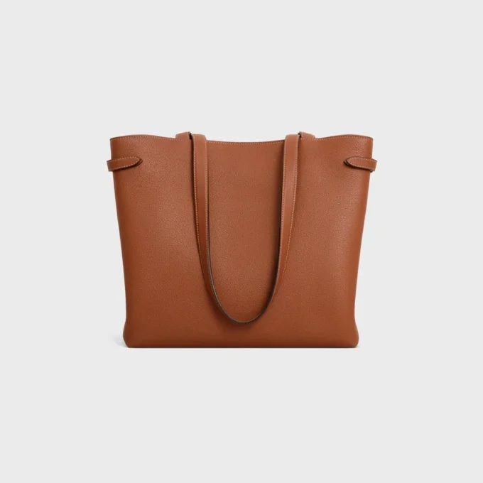 Medium Cabas AnaïS Cuir Triomphe van generfd kalfsleer