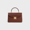 Medium Nino-tas van generfd nubuck kalfsleer