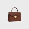 Medium Nino-tas van generfd nubuck kalfsleer