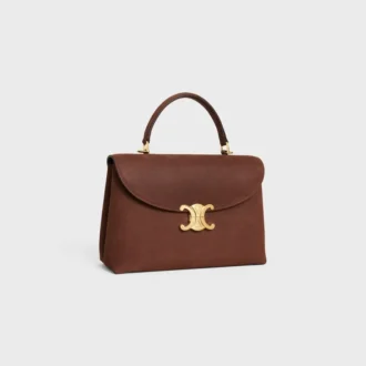 Medium Nino-tas van generfd nubuck kalfsleer