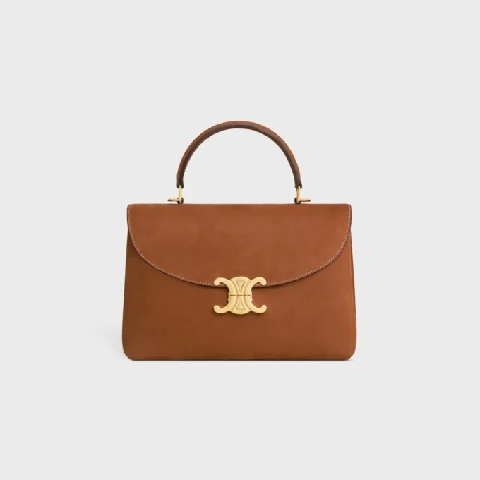 Medium Nino-tas van nubuck kalfsleer