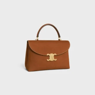 Medium Nino-tas van nubuck kalfsleer