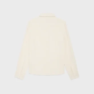 Mia-shirt van zijden crêpe en acetaat