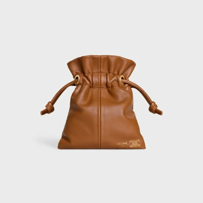 Micro Crystal-etui van glad lamsleer
