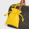 Micro Crystal-etui van glad lamsleer