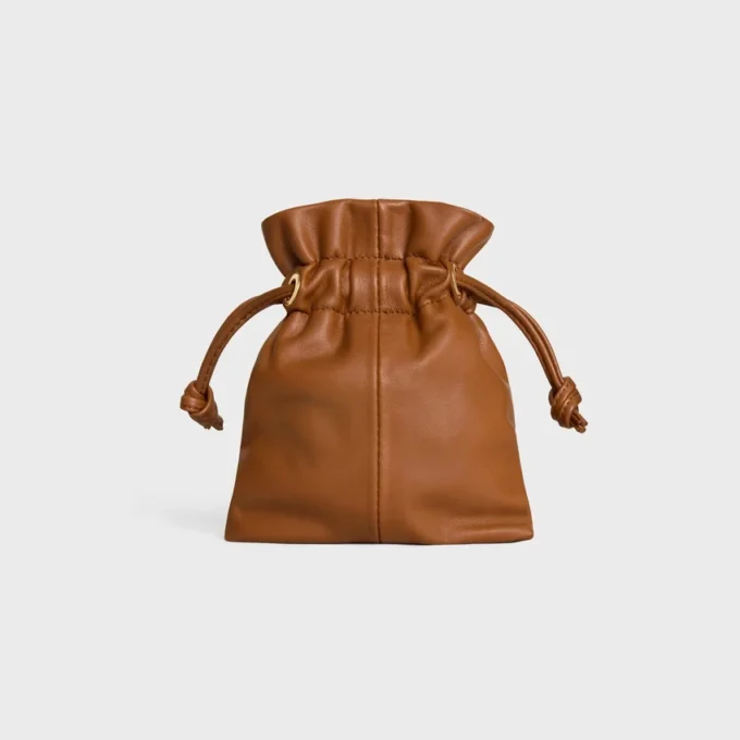 Micro Crystal-etui van glad lamsleer