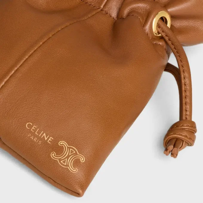Micro Crystal-etui van glad lamsleer