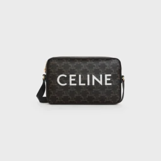 Middelgrote schoudertas van Triomphe Canvas met CELINE-print