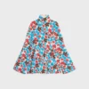 Midi-jurk van polyamide jacquard