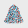 Midi-jurk van polyamide jacquard