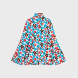 Midi-jurk van polyamide jacquard