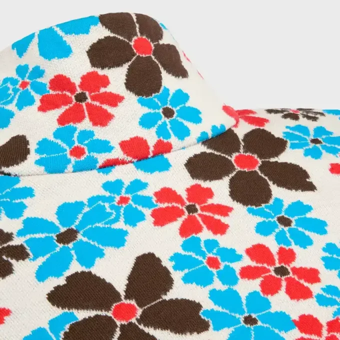 Midi-jurk van polyamide jacquard