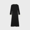 Midi-polojurk van viscose-georgette
