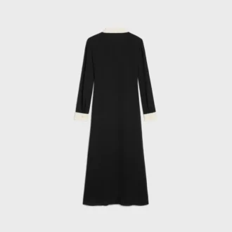Midi-polojurk van viscose-georgette
