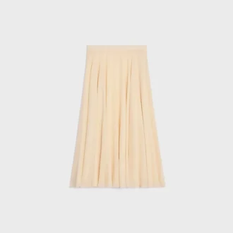 Midi-rok van zijden georgette