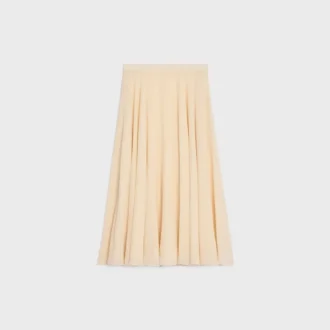Midi-rok van zijden georgette