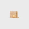 Mini Chain Claude van textiel met raffia-effect