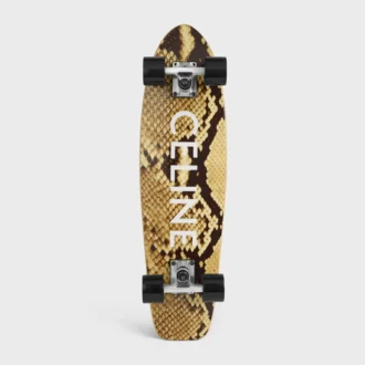 Mini Cruiser in hout met python en CELINE-print