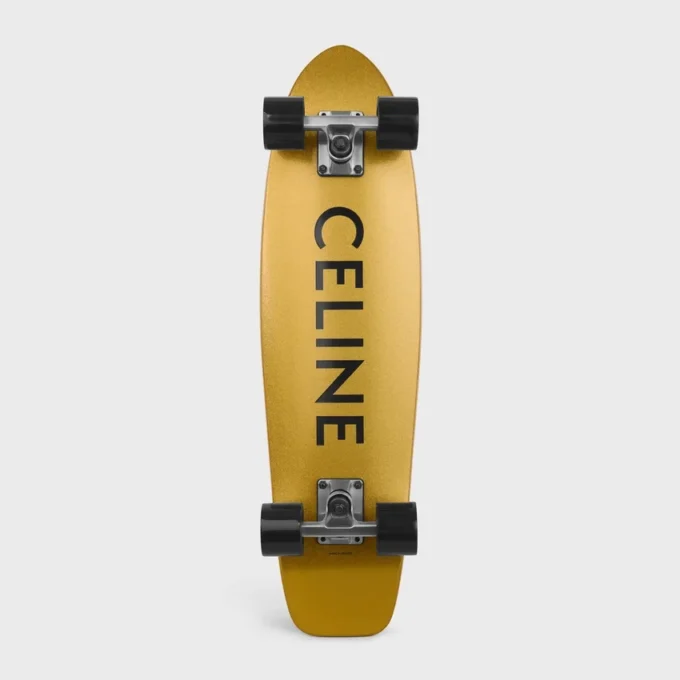 Mini-cruiser van hout met CELINE-print