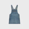 Mini-jurk met bretels van Union Wash-denim