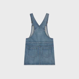 Mini-jurk met bretels van Union Wash-denim