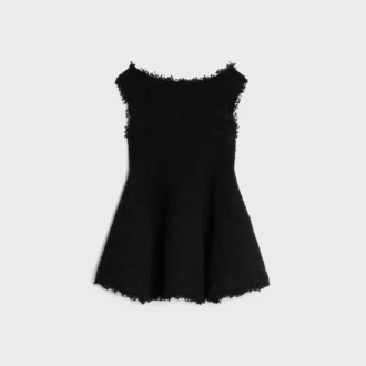 Mini-jurk van gebreid Natte