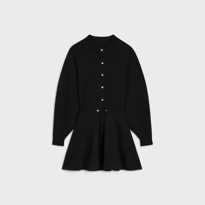 Mini-jurk van wol