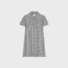 Mini-shirtjurk van Vichy-zijde