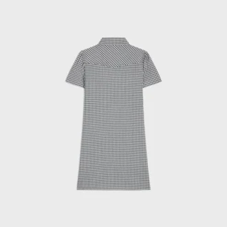 Mini-shirtjurk van Vichy-zijde