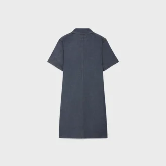 Minijurk van raw wash denim