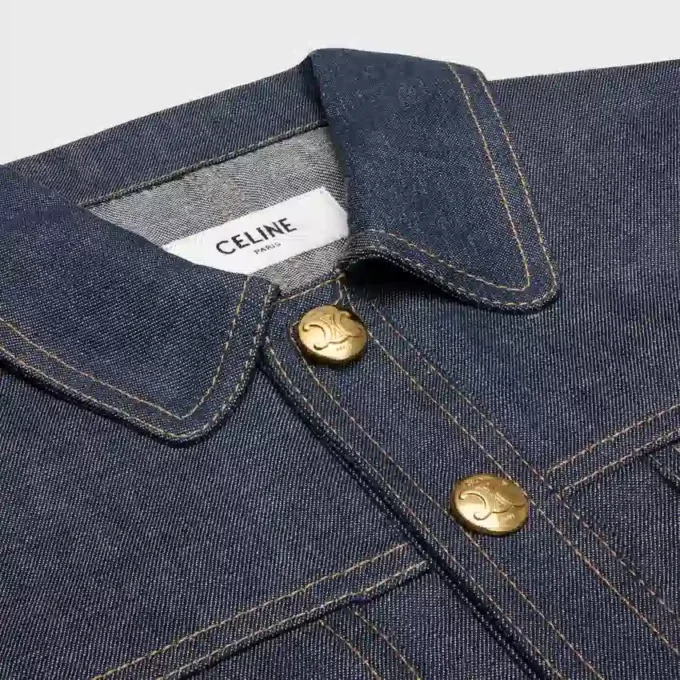 Minijurk van raw wash denim