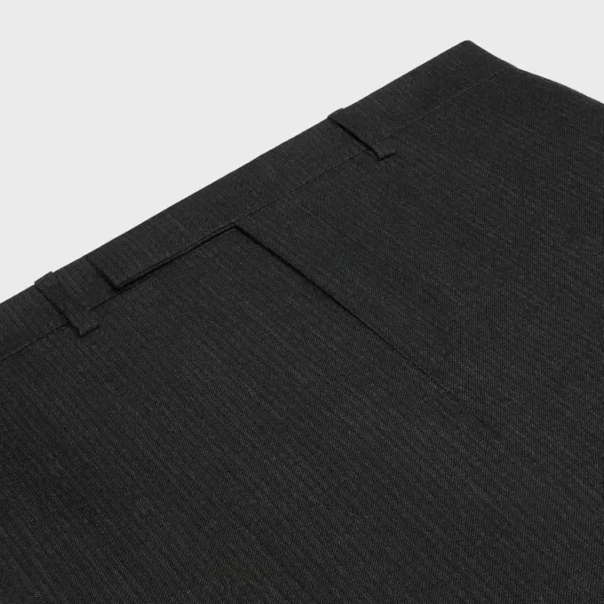 Mods-broek van flanel met drie strepen
