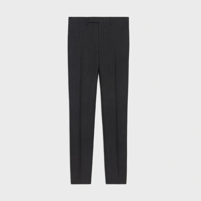 Mods-broek van retro gestreepte wol
