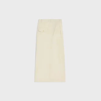 Montauk cropped broek van diagonaal geweven wol