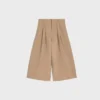 Montauk cropped broek van katoen en wolgabardine