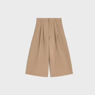 Montauk cropped broek van katoen en wolgabardine