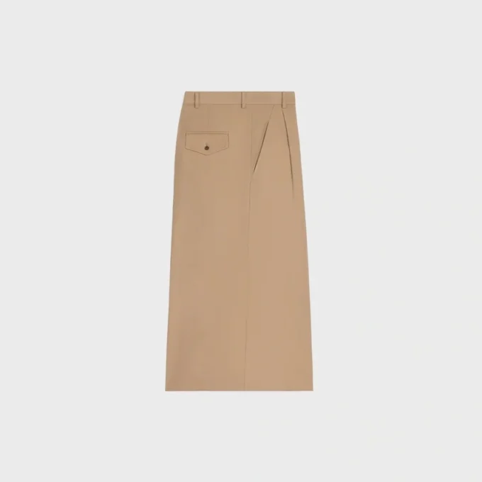 Montauk cropped broek van katoen en wolgabardine