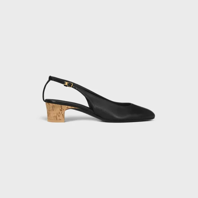 Neo City Slingback van geitenleer