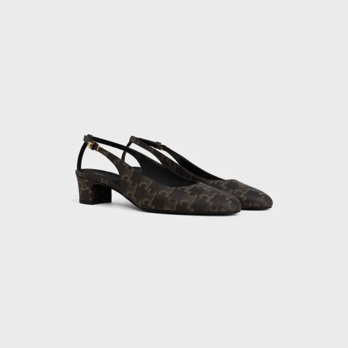 Neo City Slingback van Triomphe gecoate stof