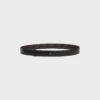 Omkeerbare riem van 25 mm in Taurillon-leer en Triomphe Canvas