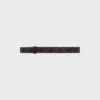 Omkeerbare riem van 25 mm in Taurillon-leer en Triomphe Canvas