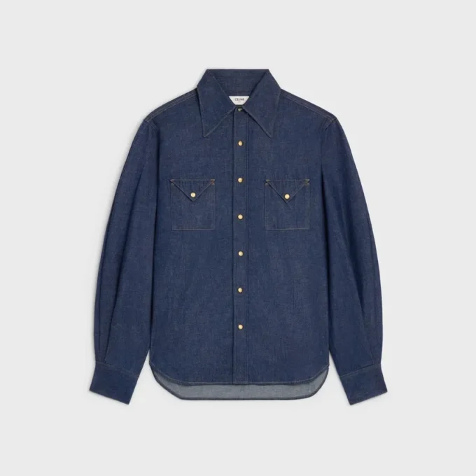 overhemd van denim