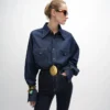 overhemd van denim