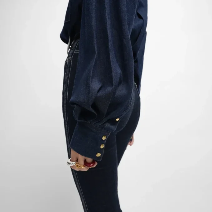 overhemd van denim
