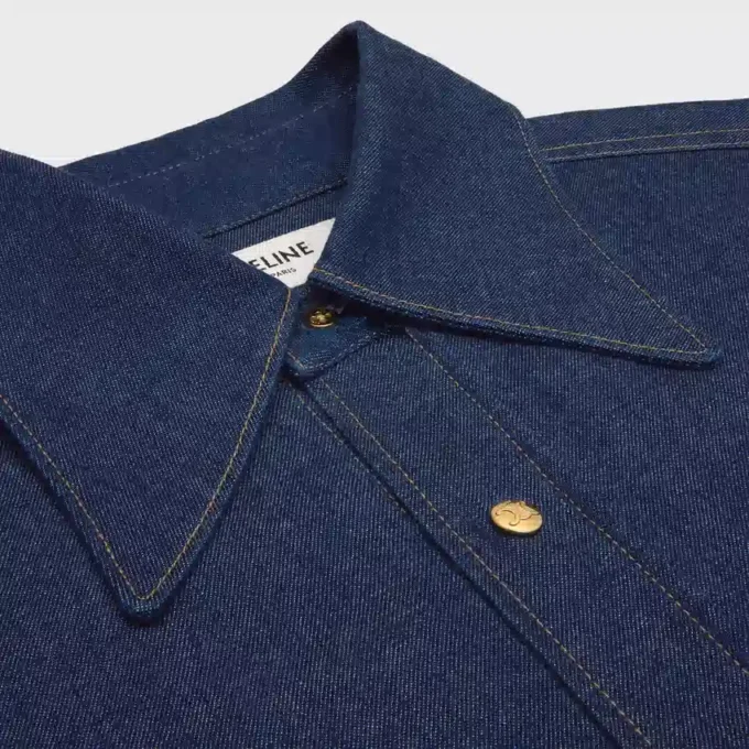 overhemd van denim