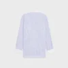 Oversized overhemd van gestreept chambray-katoen