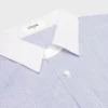 Oversized overhemd van gestreept chambray-katoen