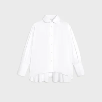 Oversized overhemd van katoenpopeline